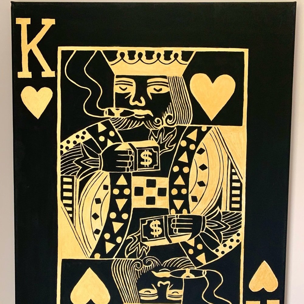 King & Queen Cards Pair painting